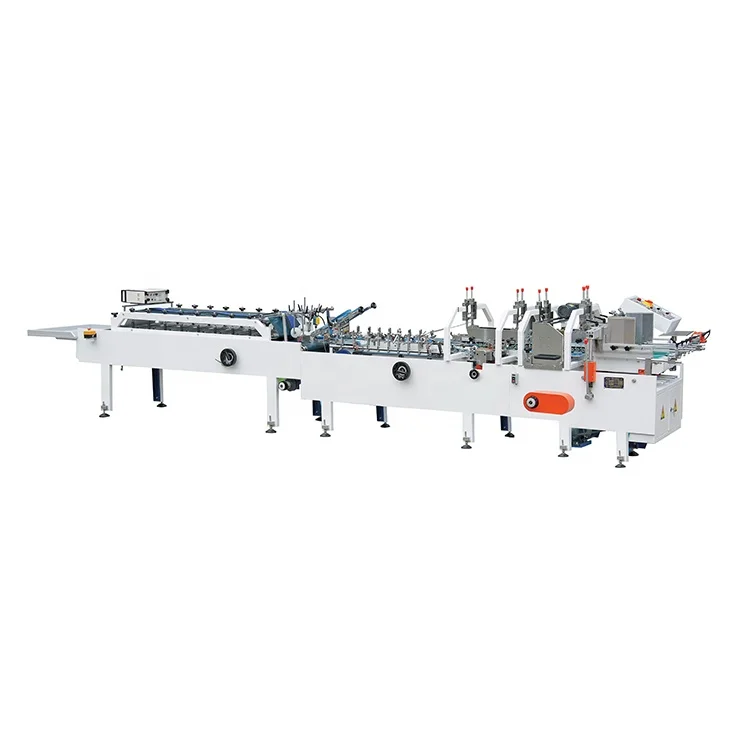 ZH-1000F Smart Corrugated Paperboard Cardboard Carton Box Full Automatic Flexo Crash Lock Bottom Folder Gluer