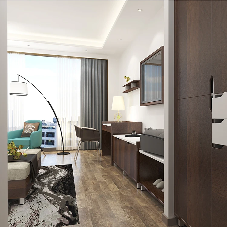 Китайский современный комплект мебели для спальни для гостиничного проекта на заказ