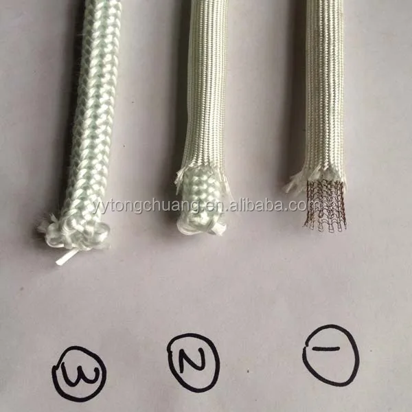 Refactory heat resistance glass fiber door sealing rope for wood/pellet stove door seal