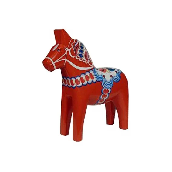 Wooden Dala Horse Craft for Christmas  Home Decoration