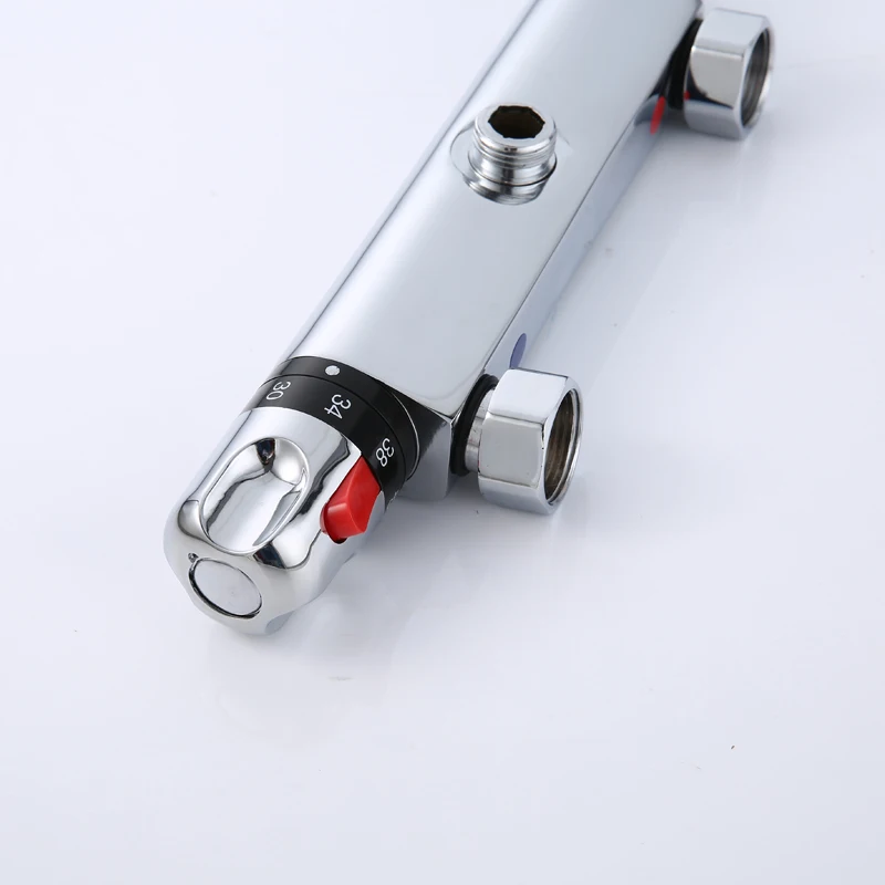 Thermostatic brass in wall shower mixing valve smart constant temperature control shower mixer faucets