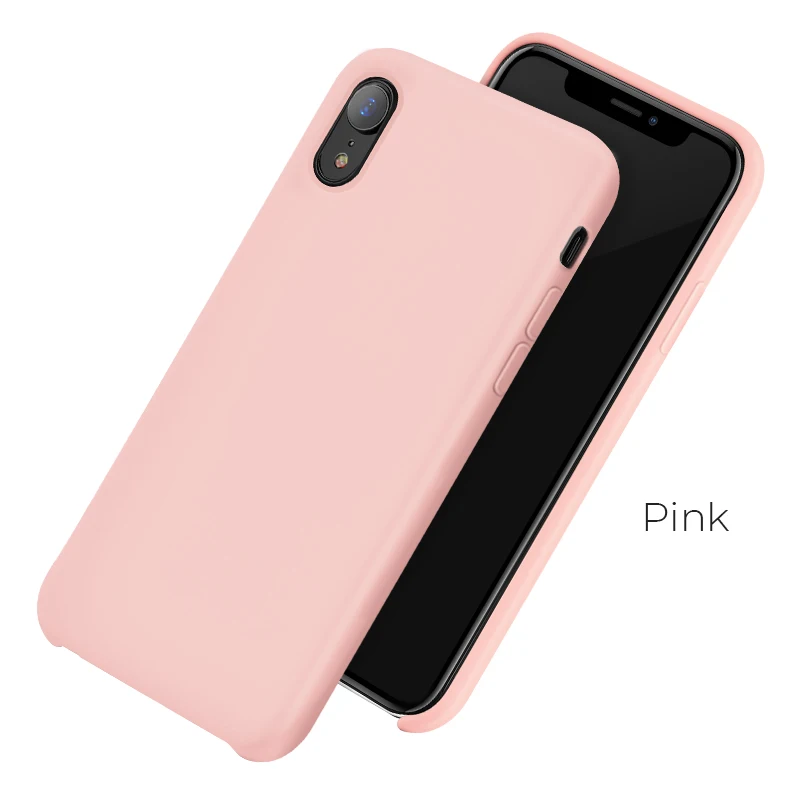 Hoco Microfiber Oil Painting Shell For IPhoneXR Pink Phone Case