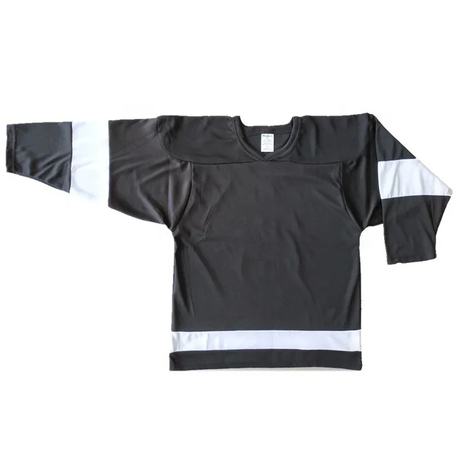 
Low Price Custom Team Set Youth Black Plain Blank Ice Hockey Jerseys Fashion 