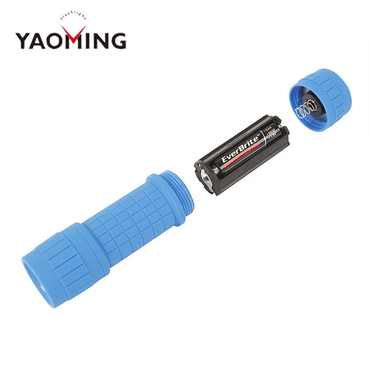 YAOMING cheap rubber 9led torch light mini flashlight promotional/led projector torch
