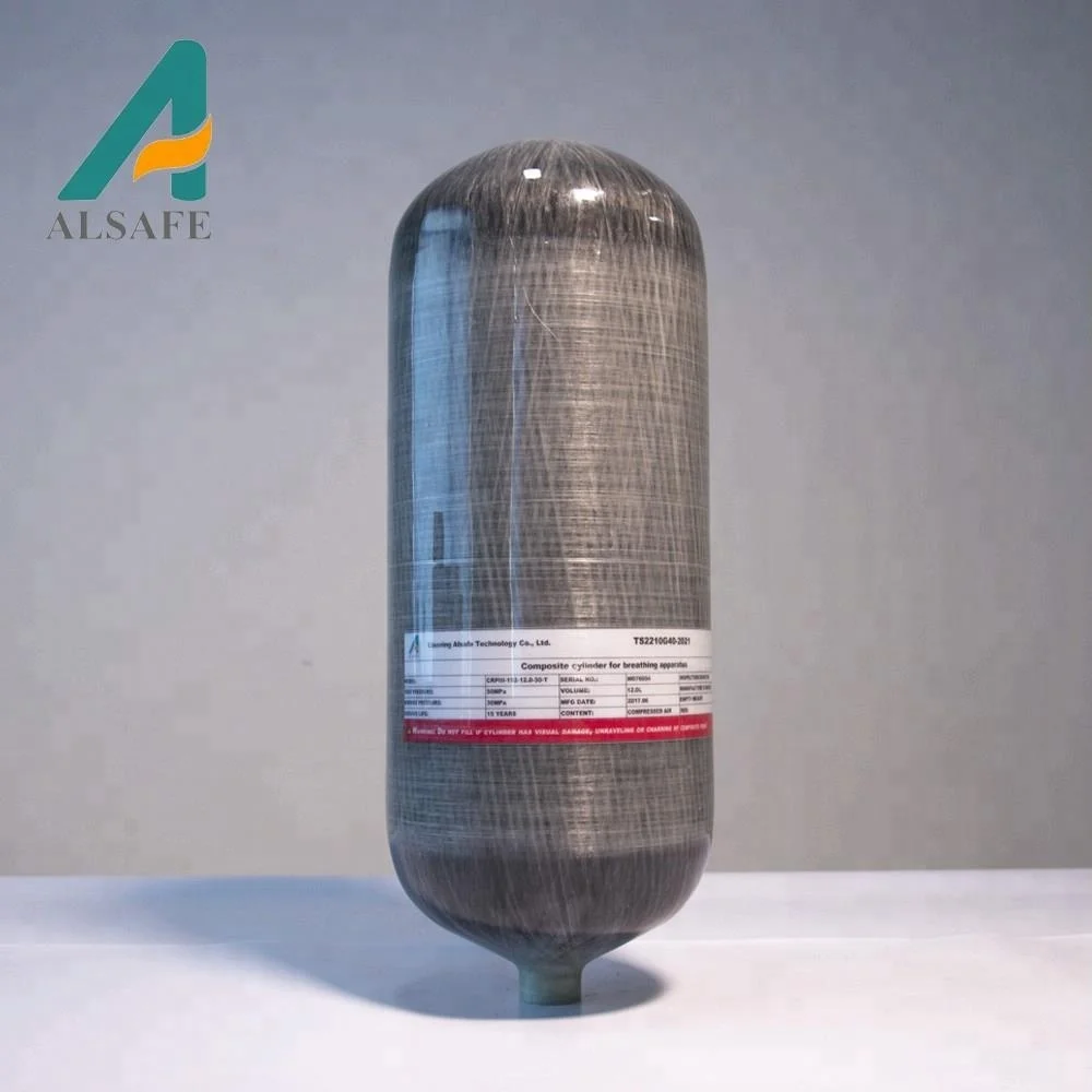 Top quality 300bar carbon fiber scba air tank thread 5/8-18unf