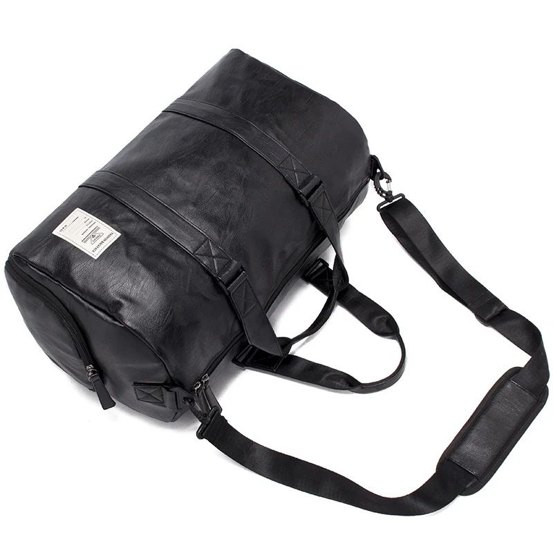 
New portable waterproof travel bag pu large capacity unisex sports and fitness light luggage travel bag 