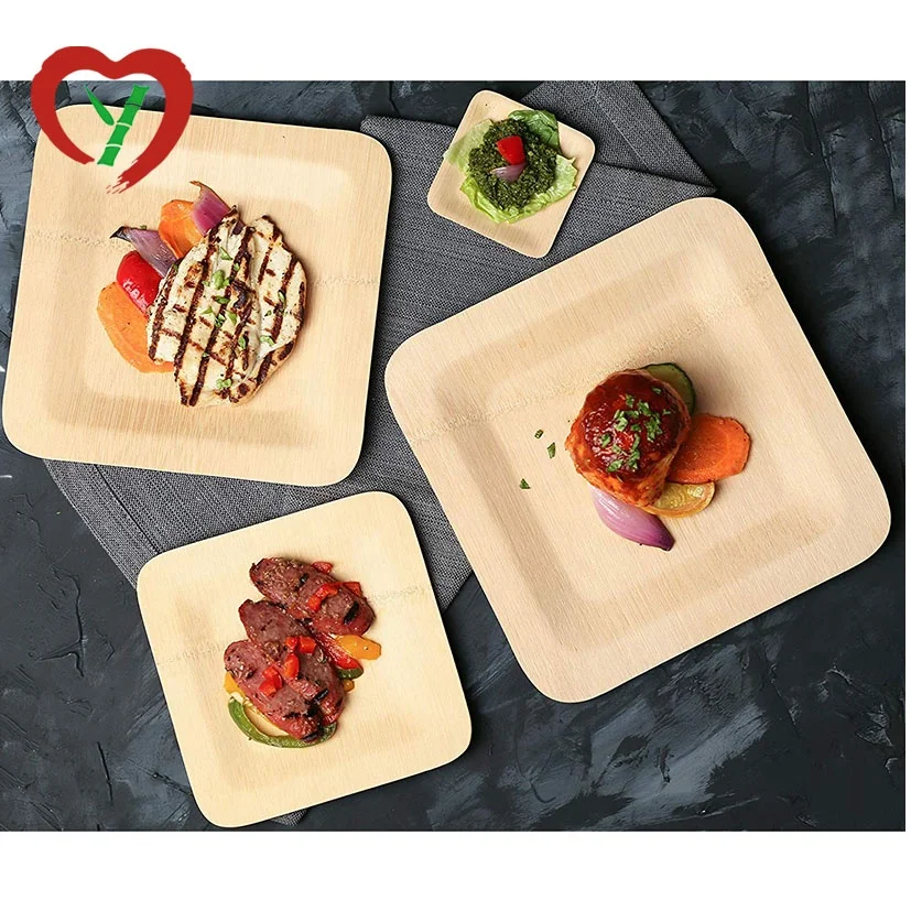 Round Turkish Wholesale Bambo  disposable natural plates