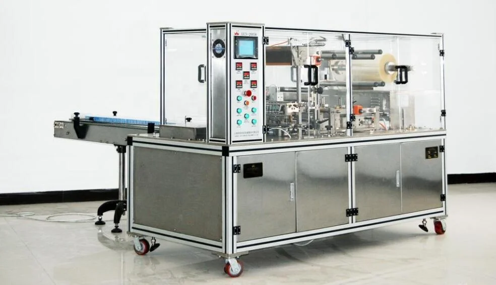 BT-400 Automatic biscuit carton box 3D packing machine BOPP film perfume playing card cellophane