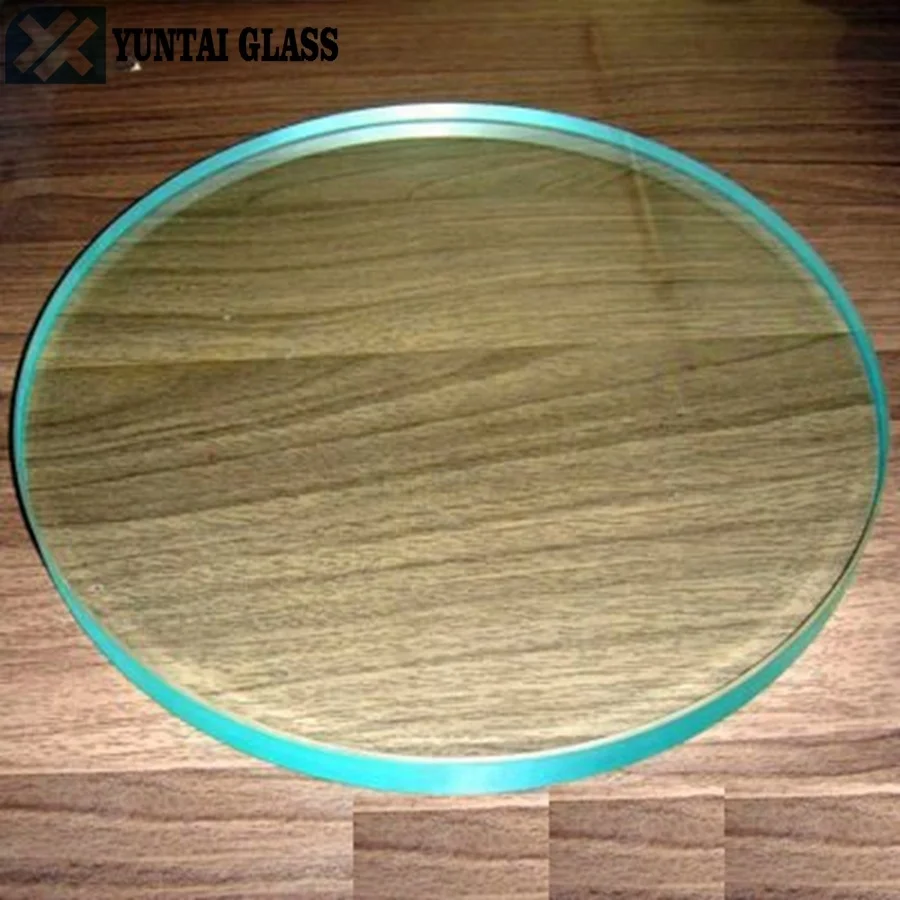 4mm 5mm 6mm 8mm 10mm 12mm clear bronze green grey tinted round tempered glass circles table top