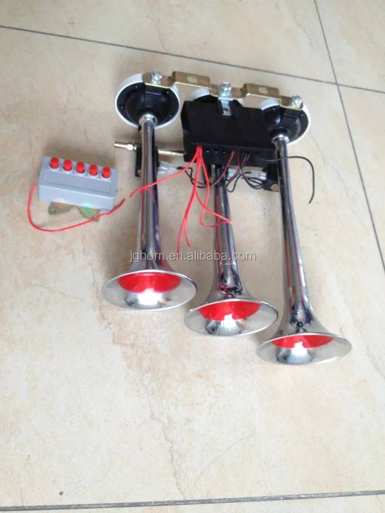 melody air horn with three iron trumpets