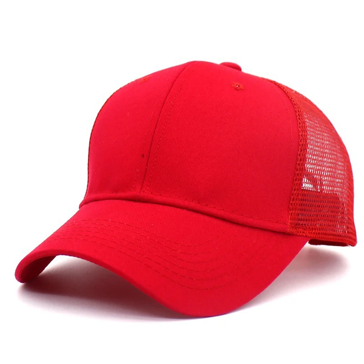 Multi color summer blank base ball cap hats golf women mesh back running baseball caps