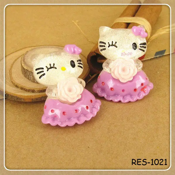 Decod Ice Cream Kitty Colorful Resin Cabochons