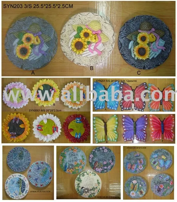 Garden Wall Plaque, Garden Step Stone