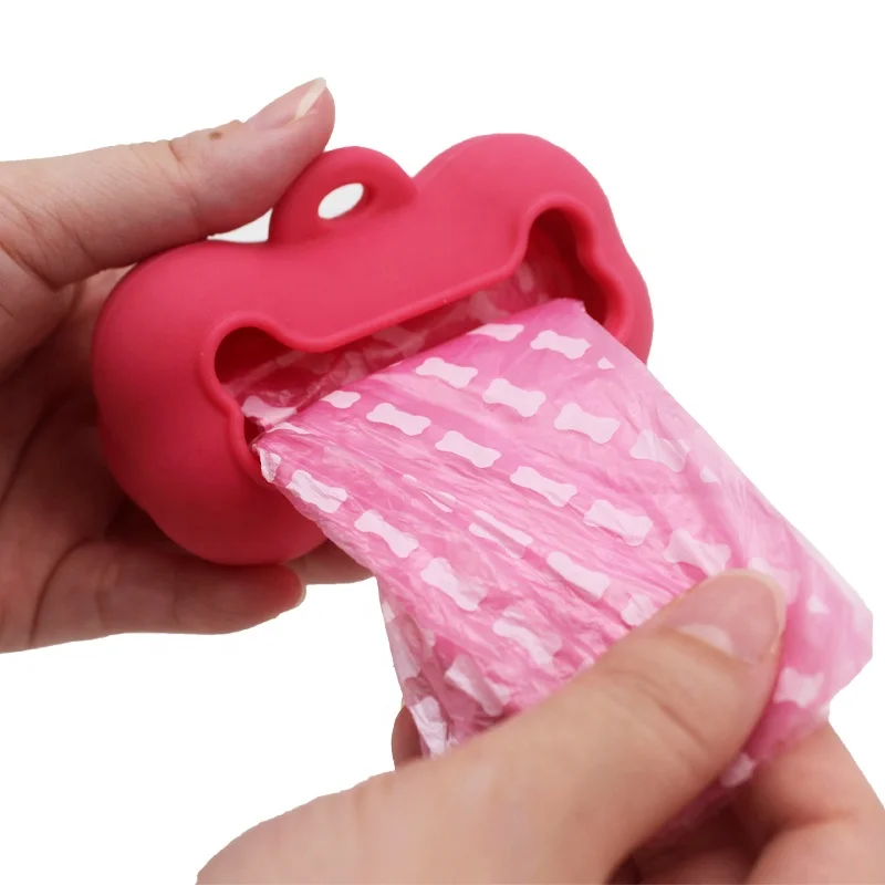 
Silicone dog Poop Bag Dispenser - Includes 1 Roll (20 Bags) - Large, Earth-Friendly, Scented, Leak-Proof Pet Waste Bags factory 