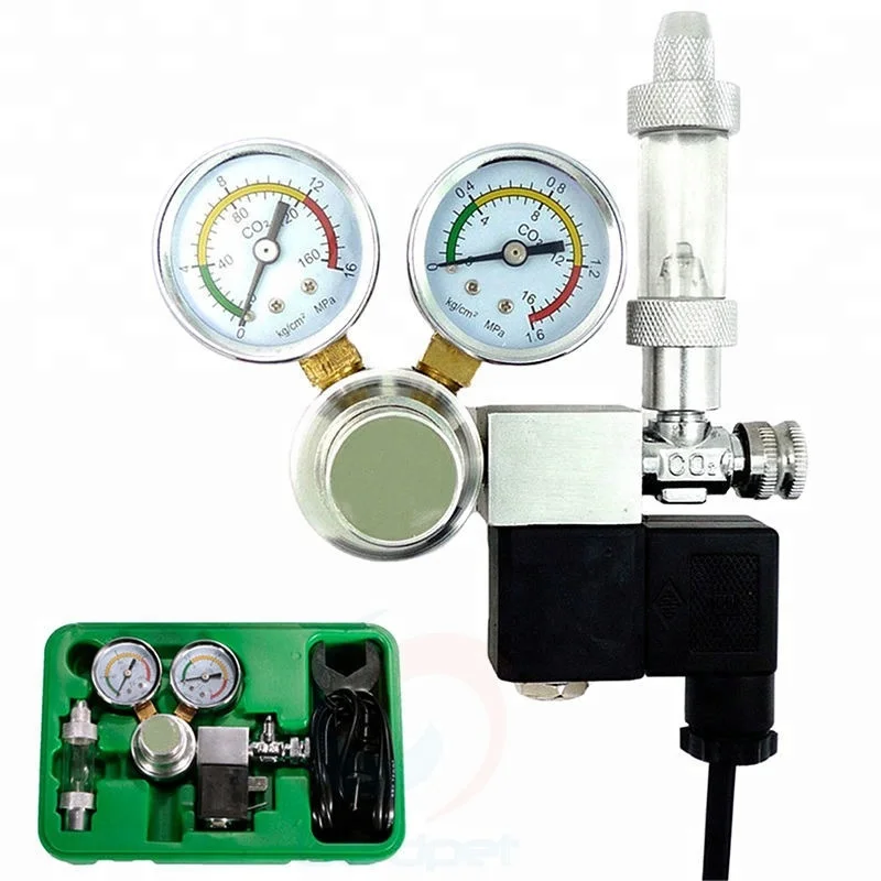 Dual Gauge CO2 System Pressure Regulator w/ Bubble Counter Aquarium Tank Planted High Quality