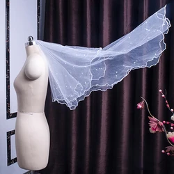 TSHTL003 wholesale new design one layer white veils wedding veils bridal veil
