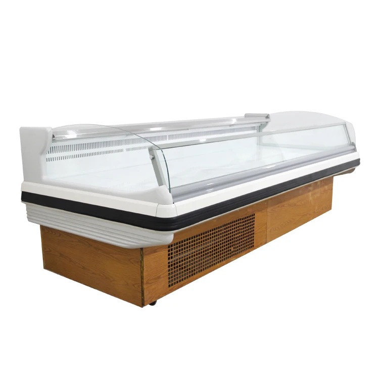 custom supermarket used fresh meat showcase fresh meat display refrigerator