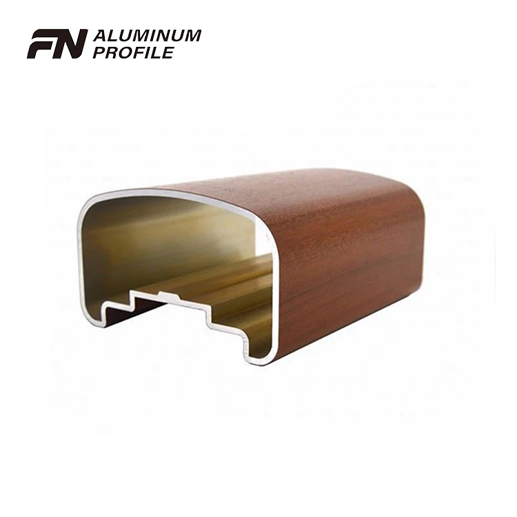 stylish anodized wood grain aluminum Alloy profiles for slat fence