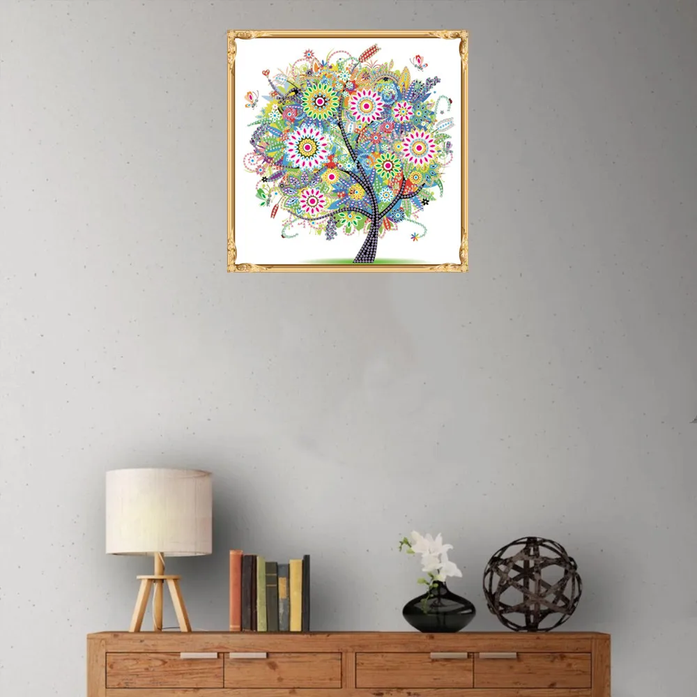 
Wholesale diamond painting four seasons summer diamond painting tree 