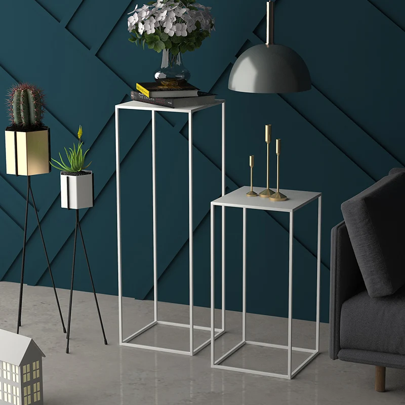 Wholesale set of 3 indoor outdoor garden free standing floor metal iron flower plant pot stand for home decor