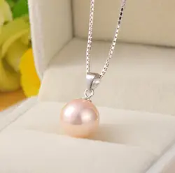 Wholesale Hot Selling Nice Freshwater Pearl Jewelry  925 Sterling Silver Necklace