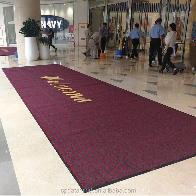 rubber back antidust entrance mat for hotel entry or exit floor mats