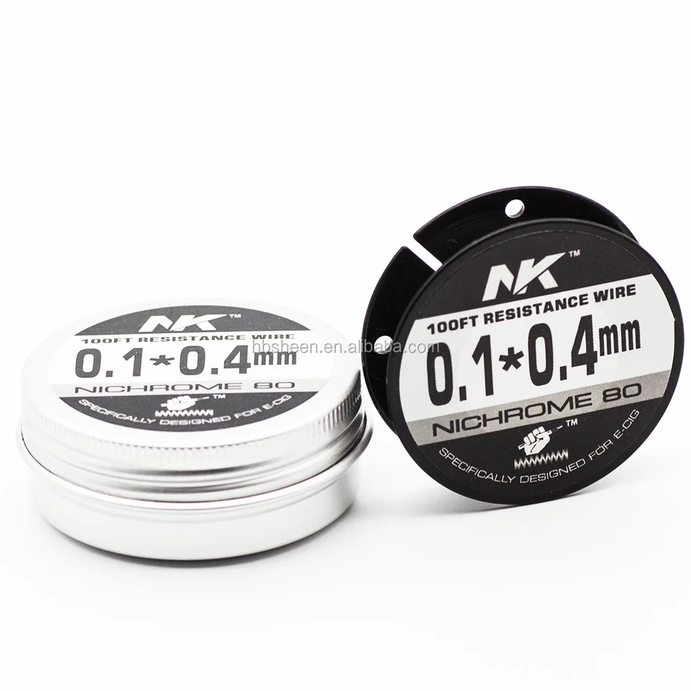 Sheen NK best nichrome Ni 80 heating resistance wire 100ft flat ribbon electric wire for premade coil vape