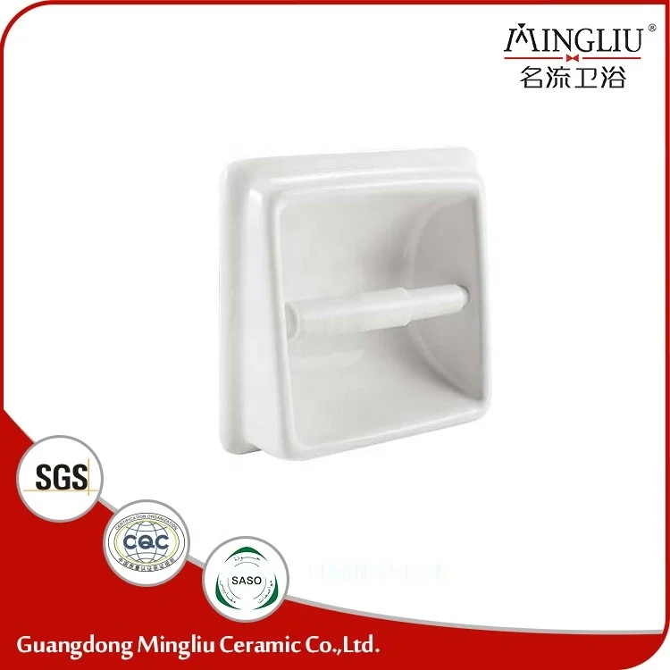 Best price wall hanging ceramic toilet paper roll holder on promotion