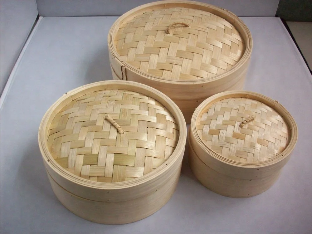 Asian Food Bamboo Steamer