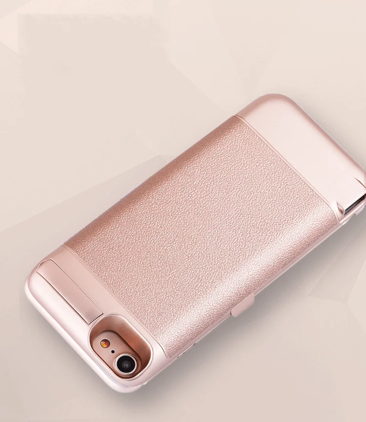 2018 Hot Selling Wholesale Backup Charger Case for iPhone 6/7,5000mAh Power Bank Charger Case for iPhone 6/7 with USB Port