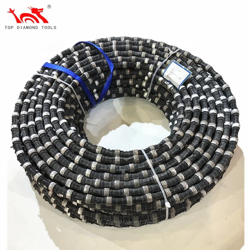 Diameter 8.8mm Diamond Wire Saw Rope For Granite Block Profiling Cutting