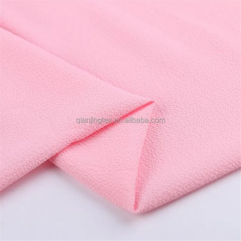 
2018 high quality 170 colors in stock polyester crepe chiffon bubble fabric 