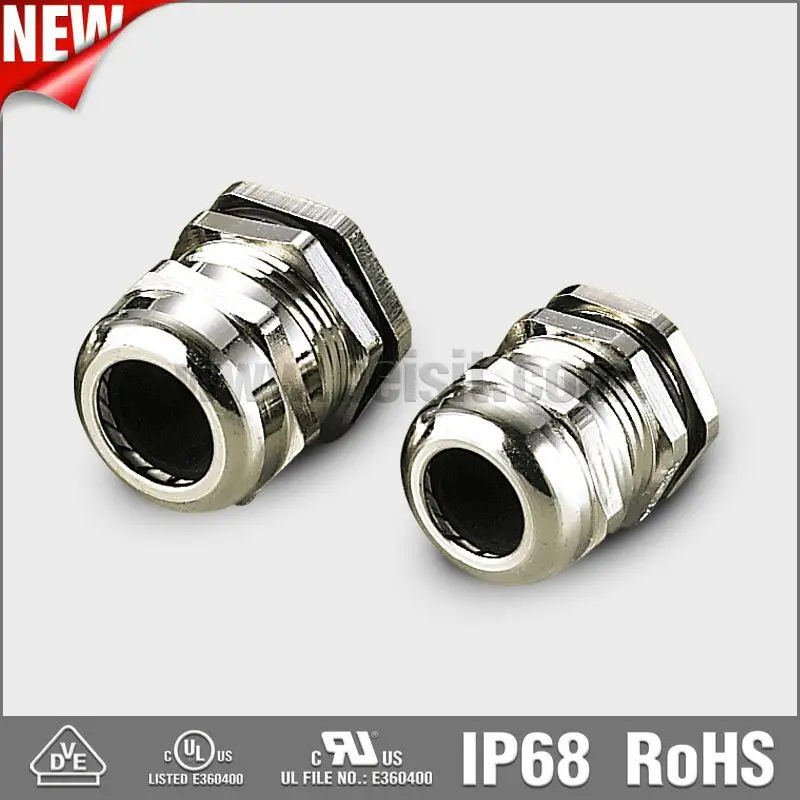 Водонепроницаемый PG Типа Латунь Металлический Кабельный Ввод