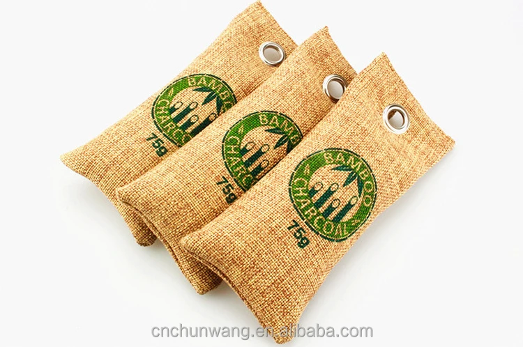 
100% Natural Bamboo Charcoal Bag Prevents Mold Remove Moisture 
