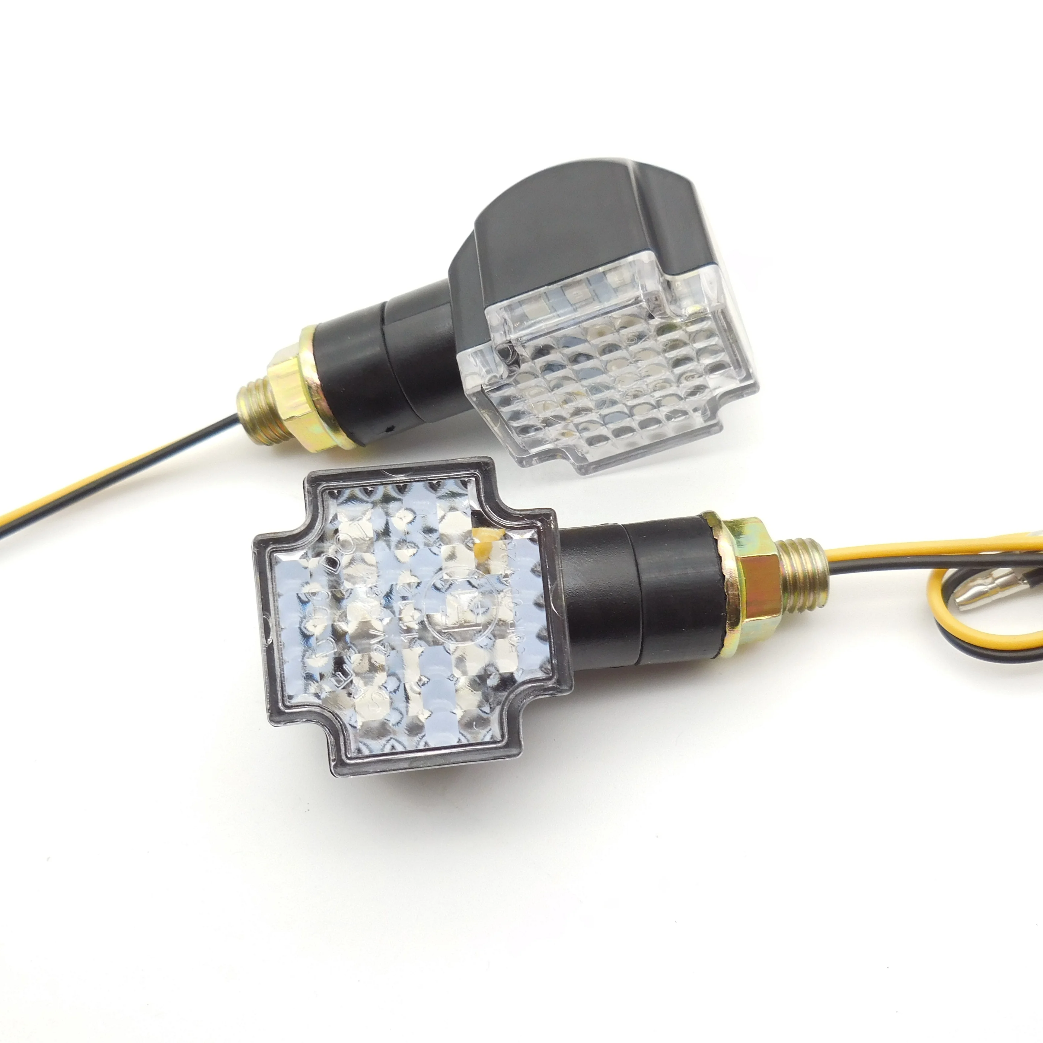 Universal Motorcycle LED Turn Signal Light Indicator Blinker Motorbike Scooter Turn Lamp Amber Smoke Lens