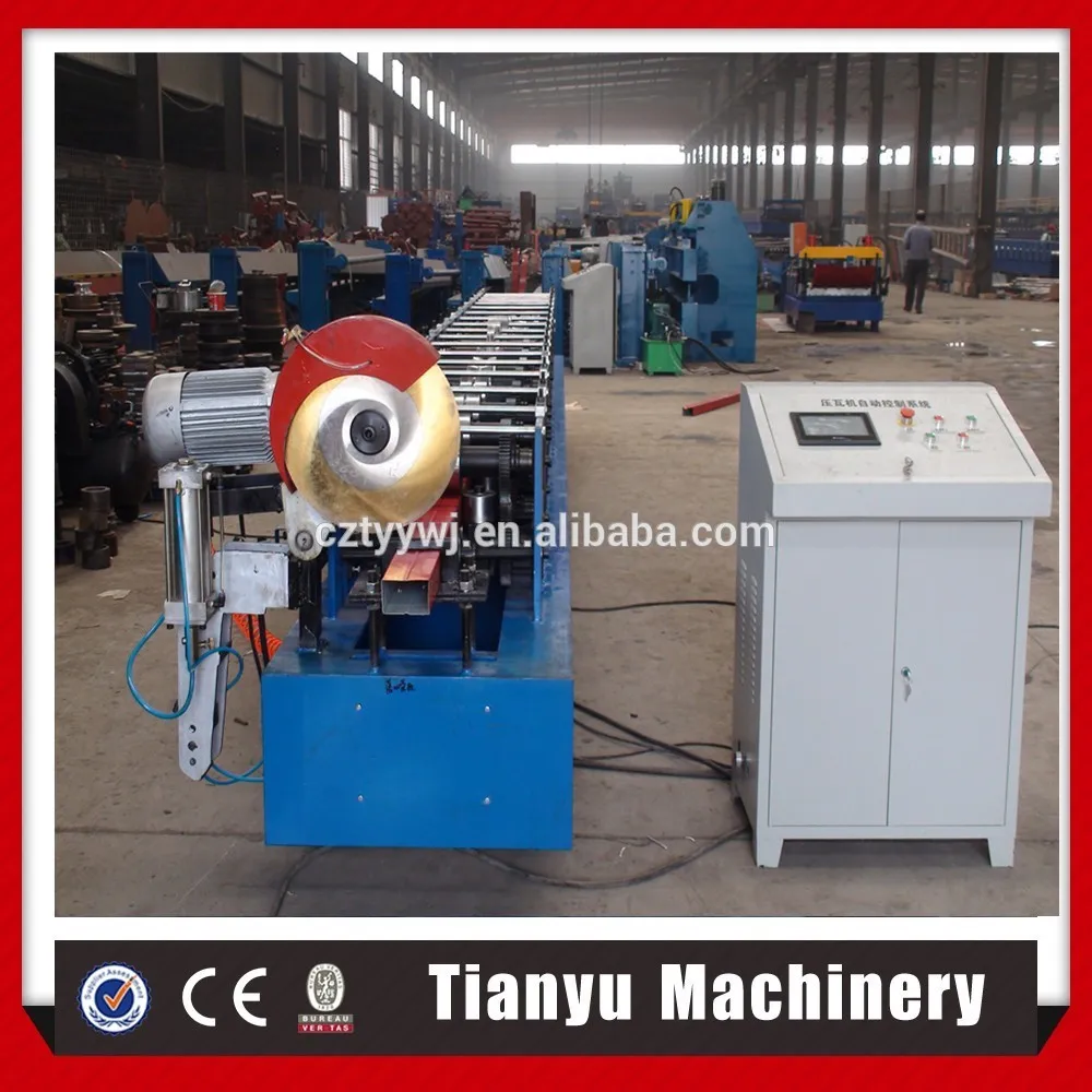 Chinese supplier aluminium downspout roll forming machine running steadily roll former