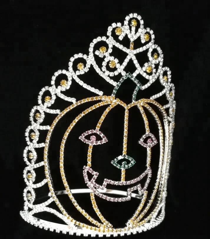 Pumpkin Theme Custom Tiara Kids Halloween Pageant Crown