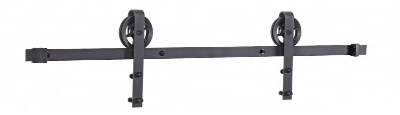 
Industrial Wheel Wooden Sliding Metal Interior Door Hardware 