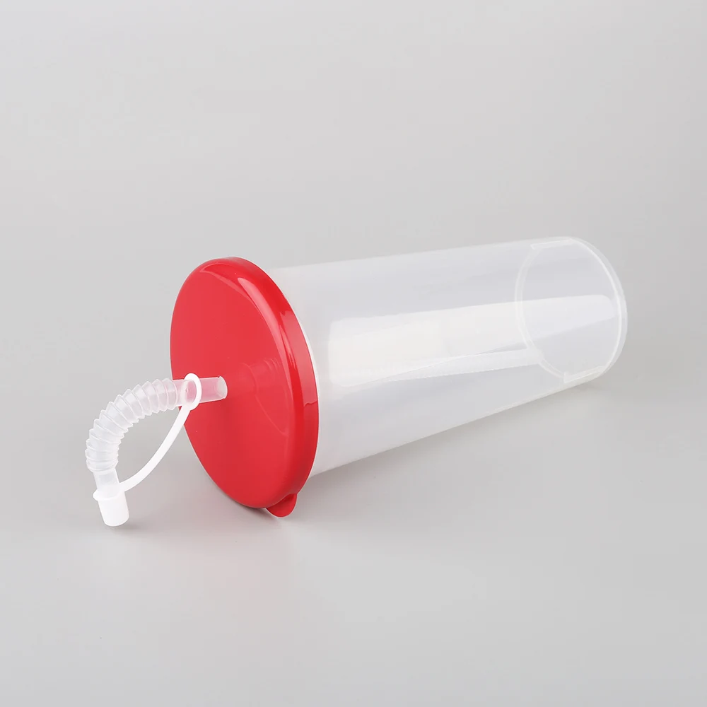 food grade 32 oz  900ml big cup pp plastic pool cup with lid and straw