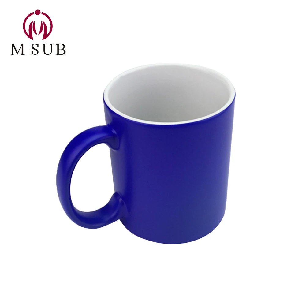 
Blank ceramic mug for sublimation custom photo color changing magic cup 