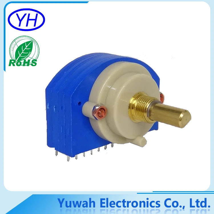 39 мм OEM ODM Металлические вала электрического 4 полюс 3 положение поворотного переключателя