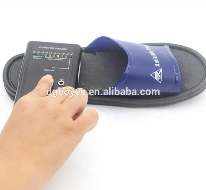 Blue PU /PVC cleanroom slipper ESD work Sandal esd slippers