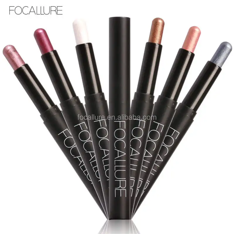 FOCALLURE New Arrive Beauty Eyeshadow Pencil Cosmetic Glitter Eye Shadow Eyeliner Pen