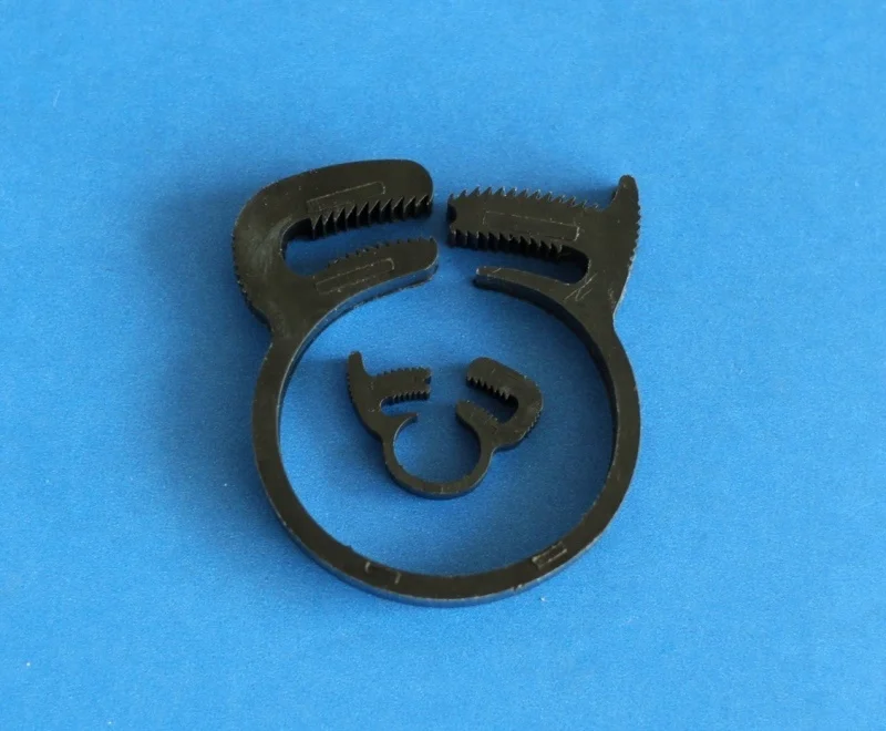 4.1~81.5mm Black reusable double grip pipe tubing clip snapper cable hose clamp with Snap Grip