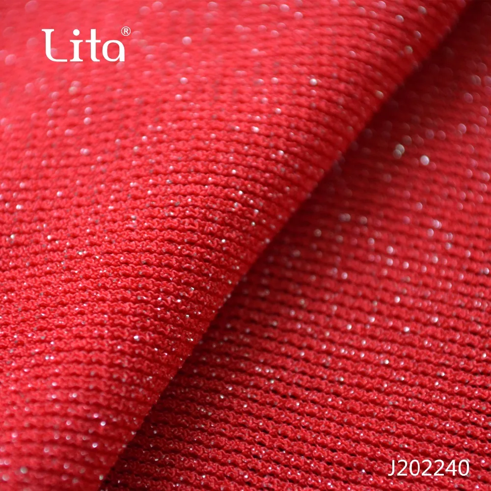 Lita блестящая сетка серебряный нейлон спандекс тянущаяся ткань блестящая сетка ткань для женского платья, жилет