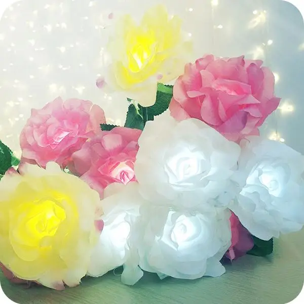 
China supplier Decorative wedding columns led rose light for Wedding decor/Valentines decor 