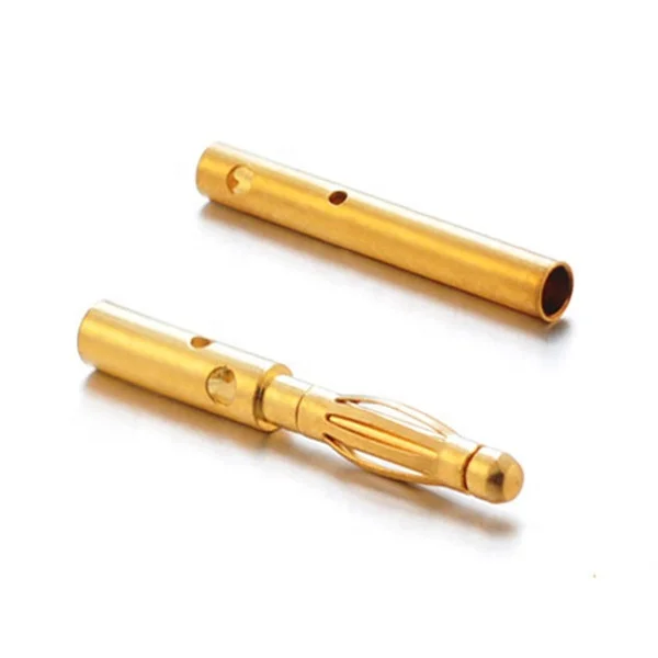 Custom Gold Banana Plug 2mm terminal connector Banana Socket