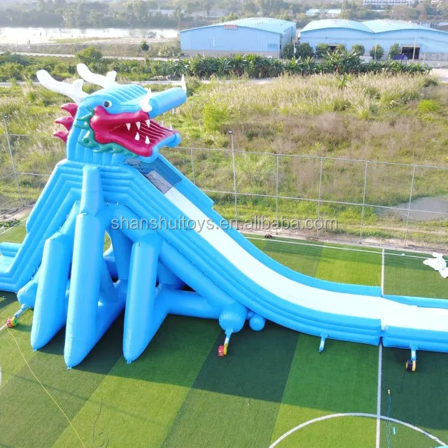 
Cheap Giant Inflatable Water Pool Slide for Adult, shark Inflatable Water Slide for Sale 