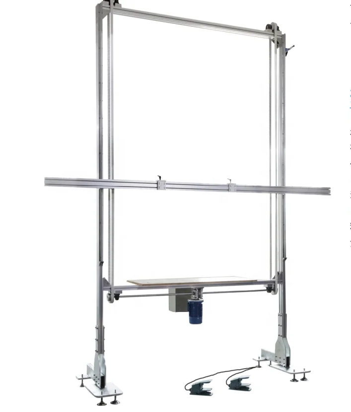 
one side 3/ 4/5/6m aluminum hoist machine /blinds inspector and test machine /lift machine roller blinds inspector blinds 