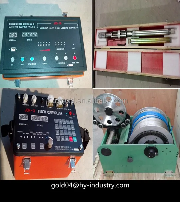 Well logging Survey System 500m To 1000m Downhole Water Well Logger SP Gamma logging Tool